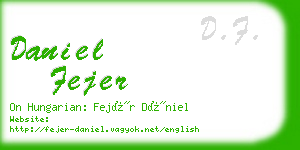 daniel fejer business card